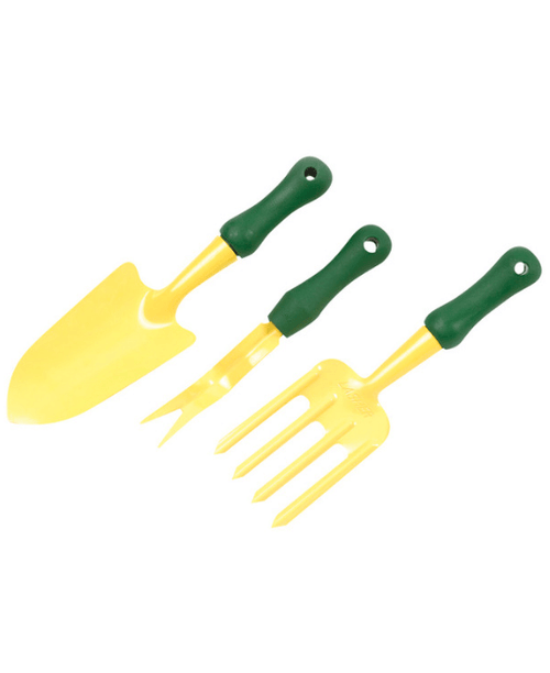 3-Piece Hand Tool Combo (Trowel, Weed Remover & Gardening Fork)